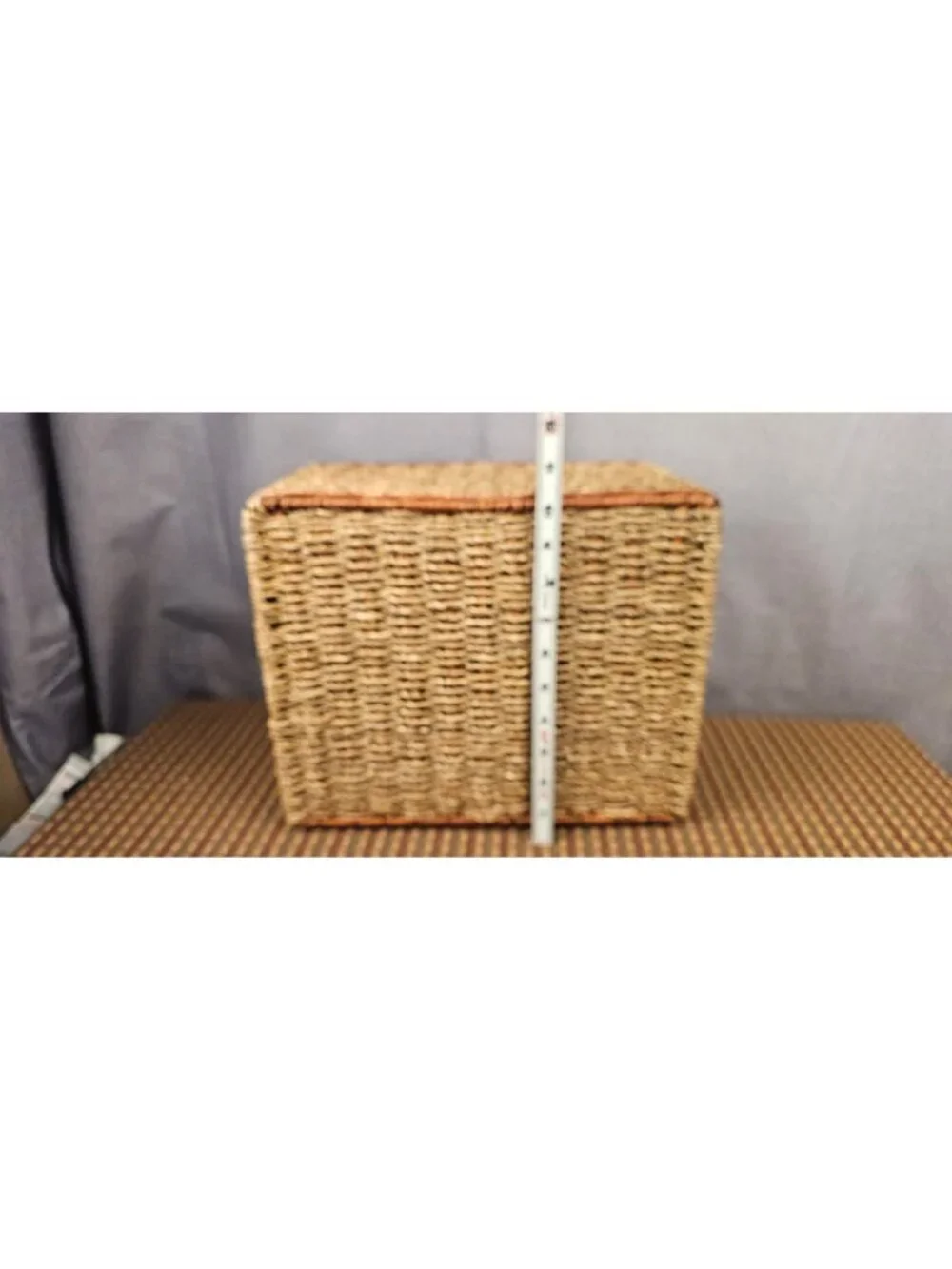 Woven Seagrass Basket With 5 Compartments For Storage & Organization 12